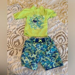 2t Swim Trunks, Rash guard, and Matching Hat